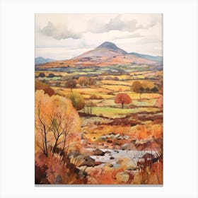Autumn National Park Painting Killarney National Park Ireland 3 Canvas Print