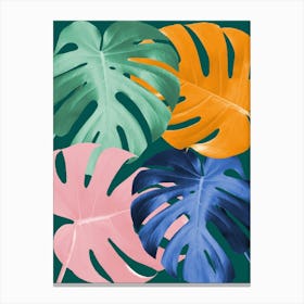 Floral collage 5 Canvas Print