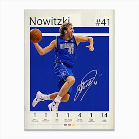 Dirk Nowitzki Canvas Print