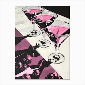 Three Martinis Canvas Print