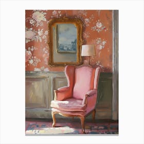 Pink Chair Canvas Print