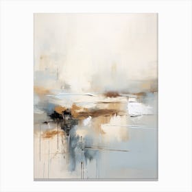 Winter Pastel Abstract Painting 1 Canvas Print