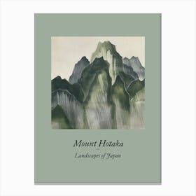 Landscapes Of Japan Mount Hotaka 70 Canvas Print