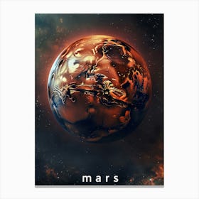 Mars Planet 3 Canvas Print