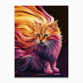 Colorful Cat 1 Canvas Print