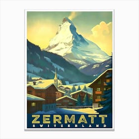 Zermatt - Capture the Majestic Matterhorn Canvas Print