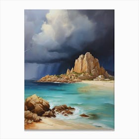 Storm At The Beach.13 Canvas Print
