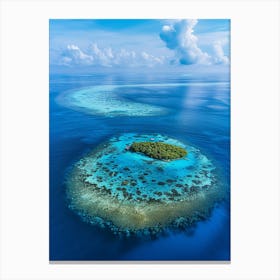 Island In The Maldives 17 Canvas Print