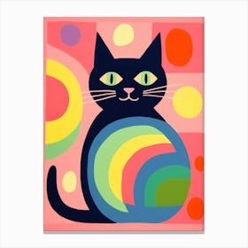 Rainbow Cat Canvas Print