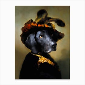 Filos Van Rijn Dog Pet Portraits Canvas Print