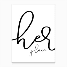 Her Place Canvas Print