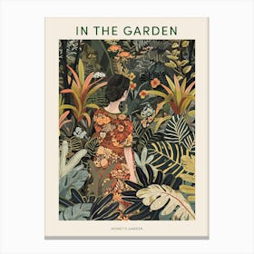 In The Garden Poster Monet S Garden France 3 Canvas Print