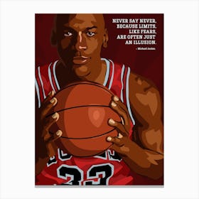 Michael Jordan Quote Canvas Print