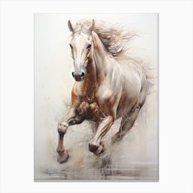 A Horse Painting In The Style Of Glazing 4 Canvas Print