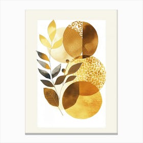 Gold Leaves 8 Canvas Print