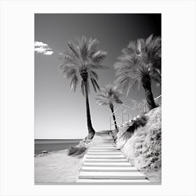 Ibiza, Spain, Black And White Photography 2 Canvas Print
