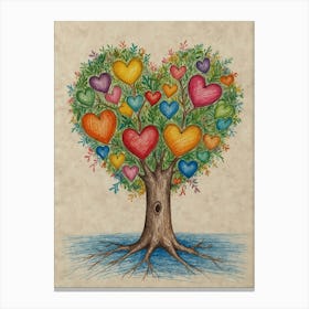 Heart Tree 7 Canvas Print