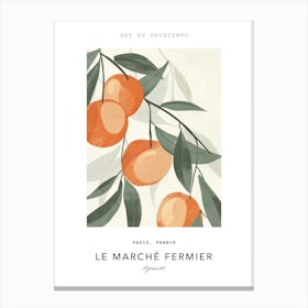 Apricot Le Marche Fermier Poster 2 Canvas Print