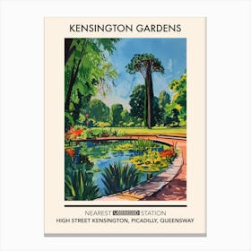 Kensington Gardens London Parks Garden 4 Canvas Print