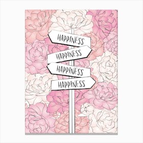 Peony Happiness Canvas Print