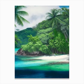 Cocos Island Costa Rica Soft Colours Tropical Destination Canvas Print