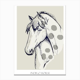 Indigo Horse Canvas Print