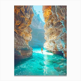 Egyptian Canyon Canvas Print