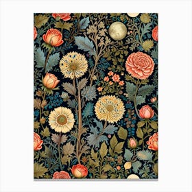 William Morris Floral Wallpaper 5 Canvas Print