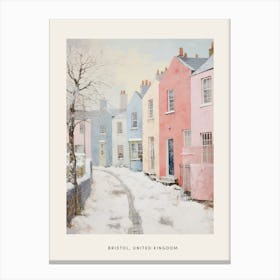 Dreamy Winter Painting Poster Bristol United Kingdom 1 Canvas Print