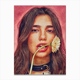 Dua lipa art print wall Canvas Print