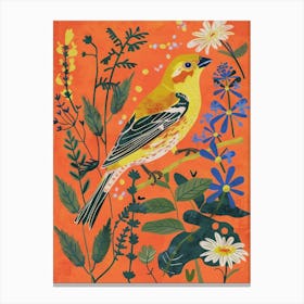 Spring Birds American Goldfinch 1 Canvas Print