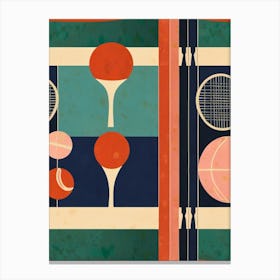 Tennis Rackets Canvas Print