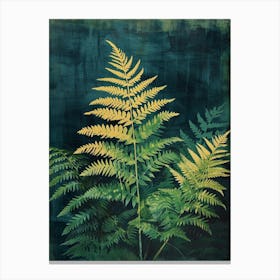 Japanese Painted Fern Painting 2 Canvas Print