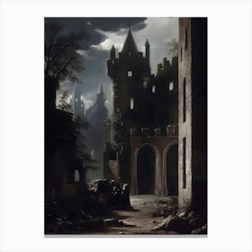 Night In The Castle Canvas Print