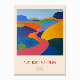 Colourful Gardens Wave Hill Usa Red Poster Canvas Print