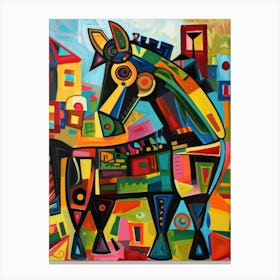 Horse In The City Canvas Print