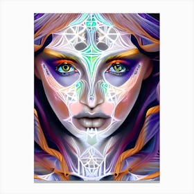 Harmonic Equilibrium 07 Digital Ai Art Canvas Print