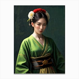 Japan Geisha Visual 40 Canvas Print