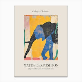 Elephant 1 Matisse Inspired Exposition Animals Poster Canvas Print
