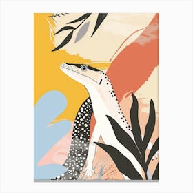 Monitor Lizard Modern Design Illustration 1 Canvas Print