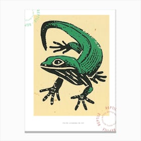 Bold Block Lizard 1 Poster Canvas Print