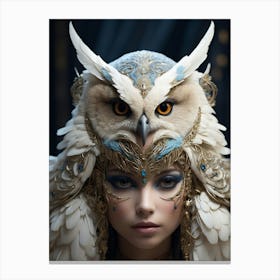 Face Owl Canvas Print