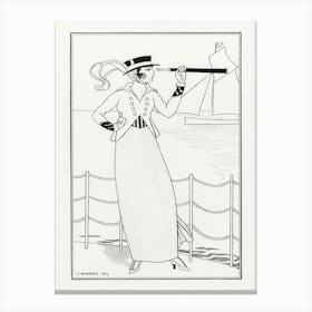 Costumes Parisiens (1914), 2, George Barbier Canvas Print