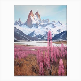 Dreamy Winter Painting Torres Del Paine National Park Argentina 4 Canvas Print