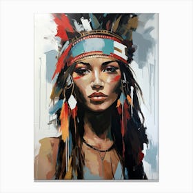 Spirit Of The Horizon, Boho Art Style Canvas Print