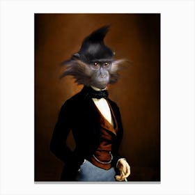 Mister Turin The Monkey Pet Portraits Canvas Print