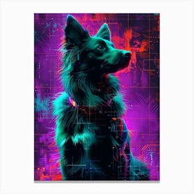 Cyber Dog Canvas Print