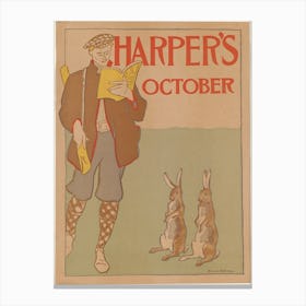 Harper's October, Edward Penfield Canvas Print