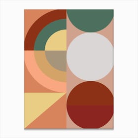 Terracotta Geometric Canvas Print