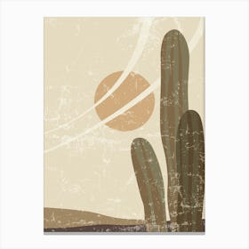 Cactus In The Desert 56 Canvas Print